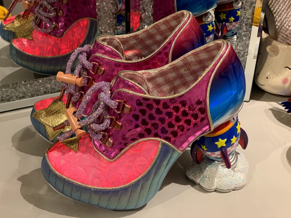 Irregular Choice Space Race Racket Space Station Character Heel 