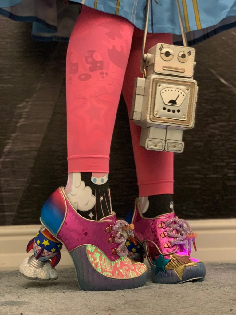 Irregular Choice Space Race Racket Space Station Character Heel 