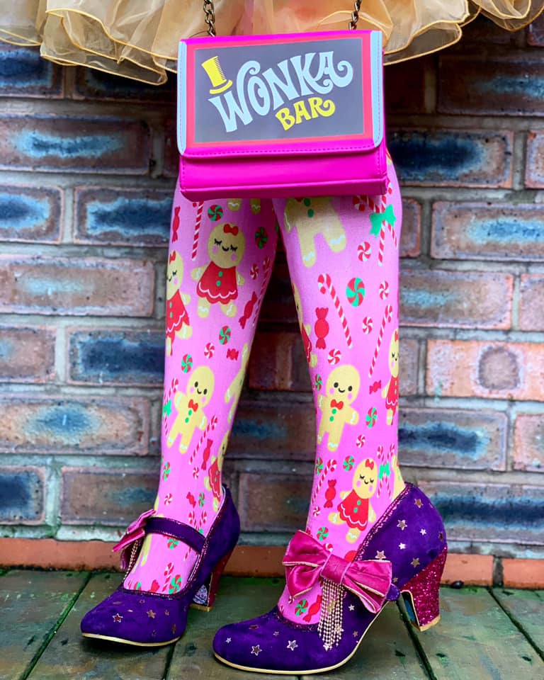 Loungefly Wonka Bar crossbody bag Hooks Of Bridgewater UK Exclusive Roald Dahl Charlie And The Chocolate Factory Willy Wonka