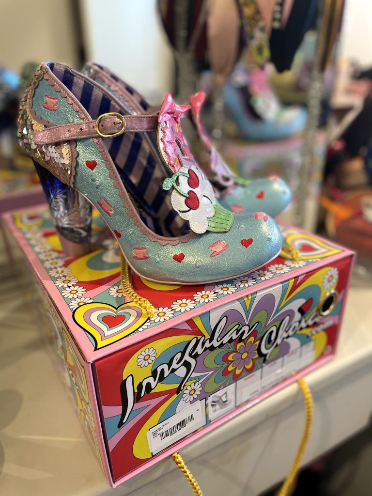 Irregular Choice Tiffin tea time garden party shoes donut cake