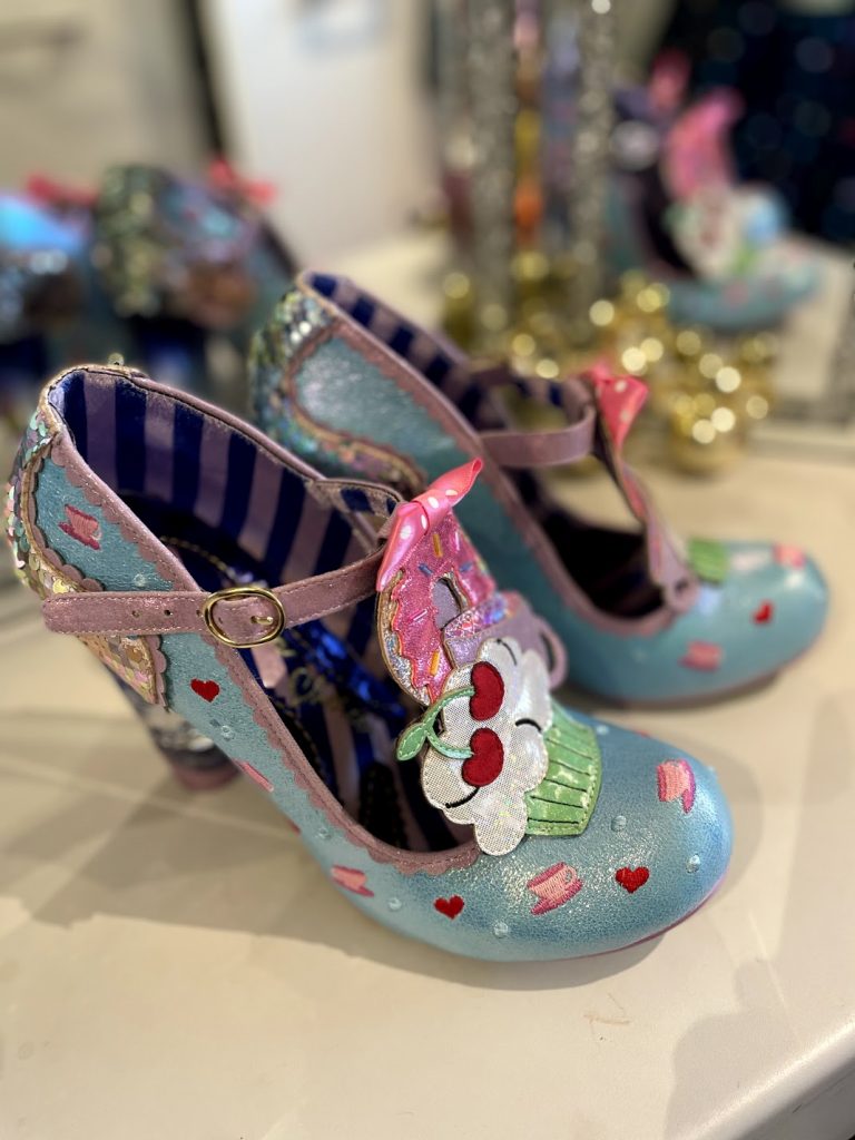 Irregular Choice Tiffin tea time garden party shoes donut cake