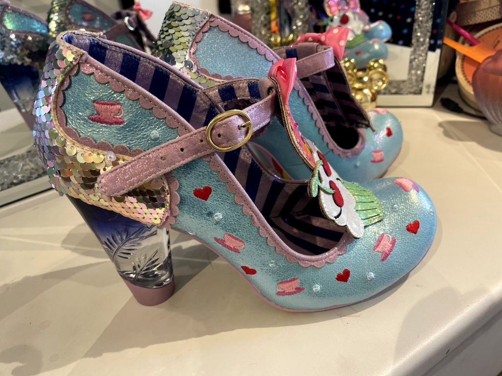 Irregular Choice Tiffin tea time garden party shoes donut cake